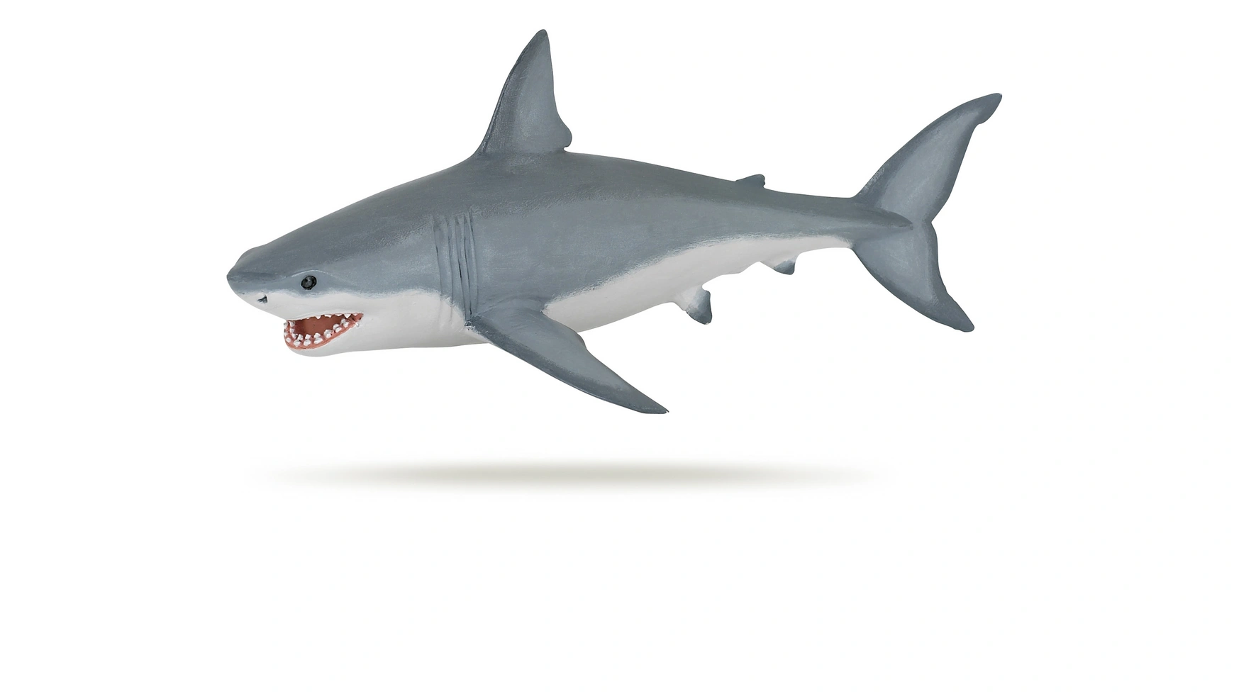 Большая белая акула, 19 см Papo детская футболка широко улыбающаяся большая белая акула 104 белый