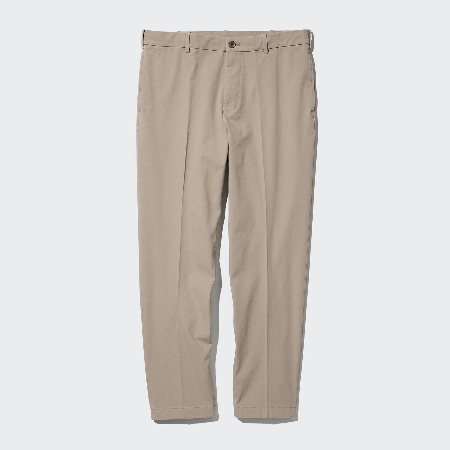 

Брюки из хлопка smart (длинные) UNIQLO, бежевый