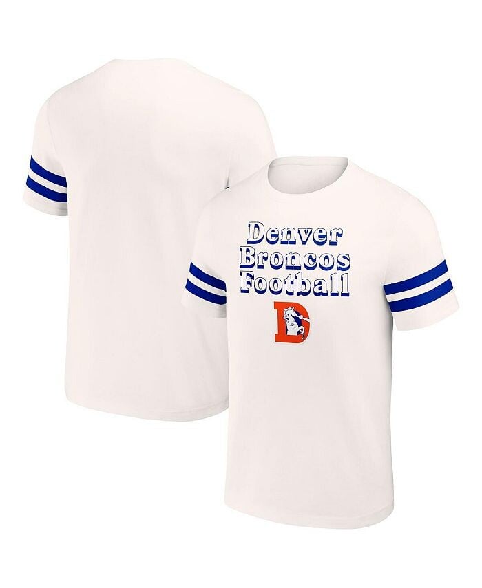 

Мужская футболка NFL x Darius Rucker Collection от Cream Denver Broncos в винтажном стиле Fanatics, слоновая кость/кремовый