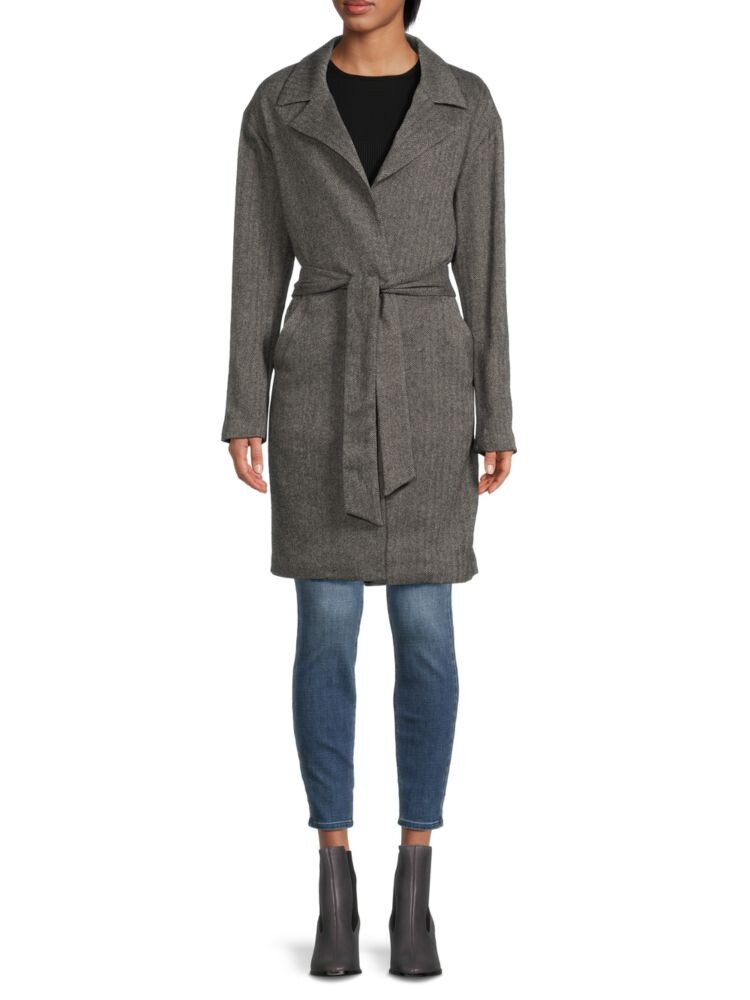 

Пальто Sven с поясом и узором «елочка» Rag & Bone, цвет Navy Multi