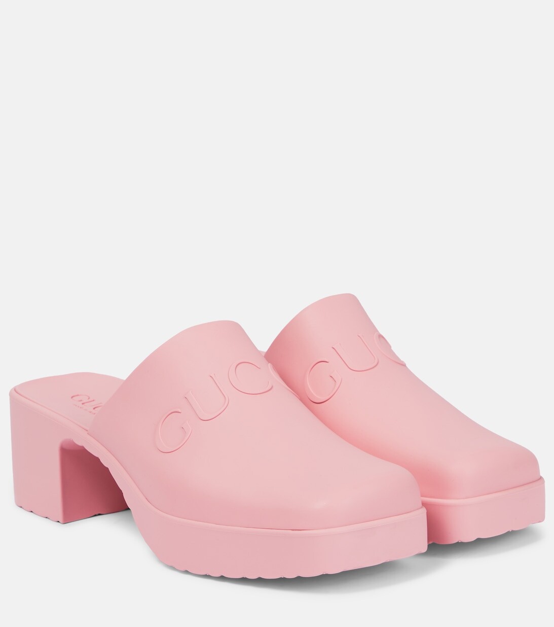 

Сандалии Plastique с логотипом Gucci, розовый