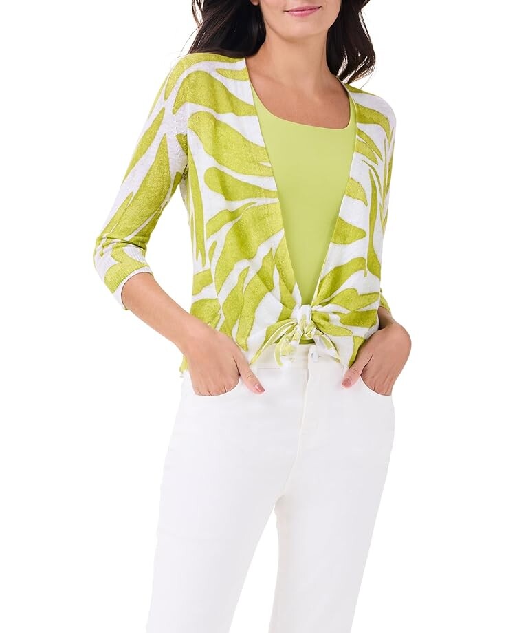 

Свитер NIC+ZOE Petite Meadow Mix 4-Way Cardigan, цвет Green Multi