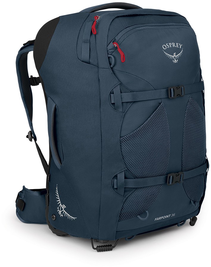 цена Дорожный рюкзак Farpoint 36 на колесиках — мужской Osprey, синий