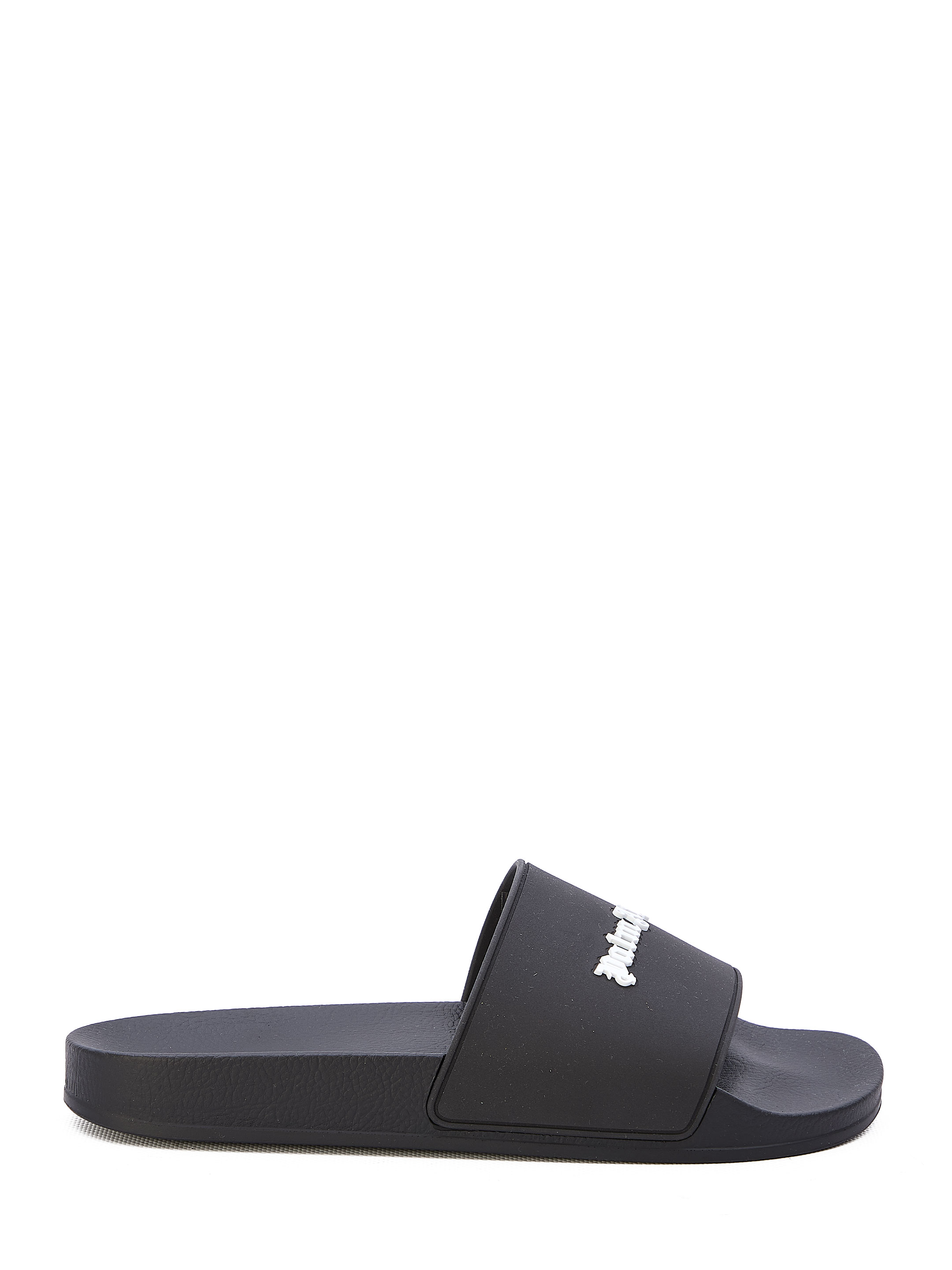 Сандалии Palm Angels Monogram rubber slide, черный черные шорты для плавания с большим тисненым логотипом moschino черный