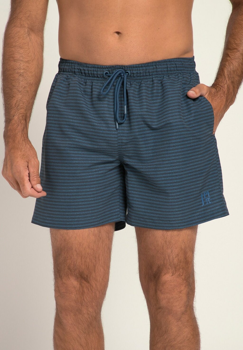 

Шорты для плавания Elasticated Waistband Stripes JP1880, цвет dark matte blue