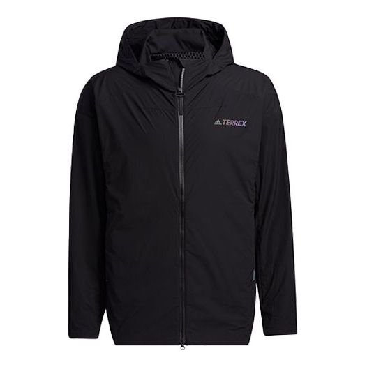 Куртка adidas Myshelter Windb Outdoor Sports Hooded Jacket Black, черный цена и фото