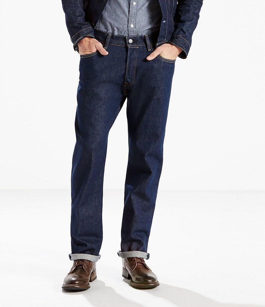 

Джинсы стрейч оригинального кроя Levi's Big & Tall 501 Stretch, синий