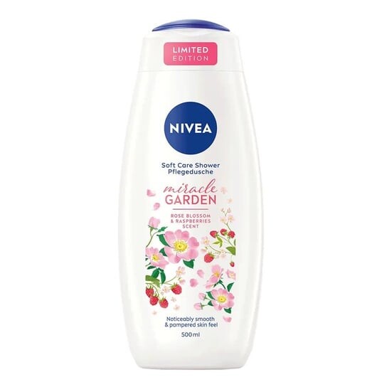 

Гель для душа Nivea, Miracle Garden Роза и Малина 500мл