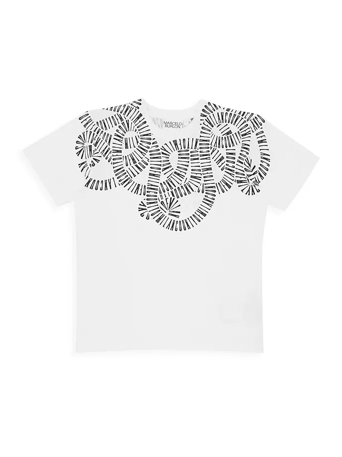 

Футболка со змеями Little Boy's & Boy's Marcelo Burlon, черный