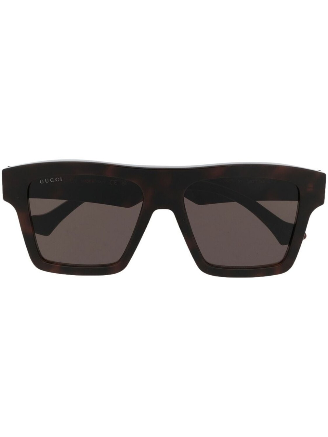 

Солнцезащитные очки в прямоугольной оправе Gucci Eyewear, коричневый