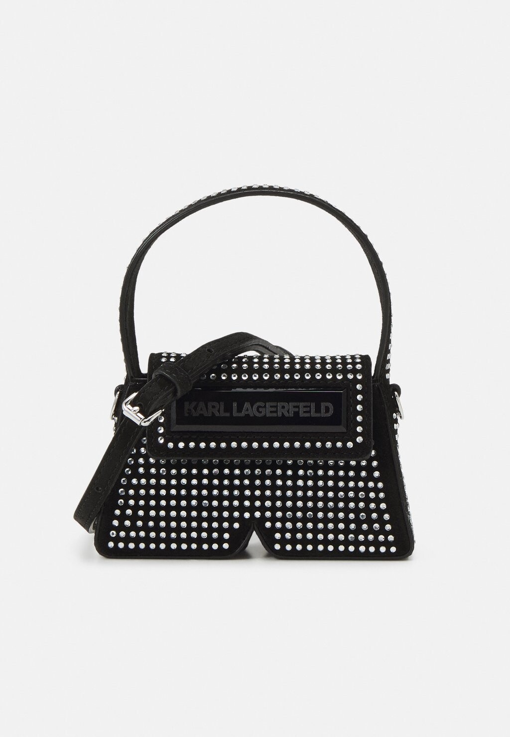 

Сумка через плечо IKON K CRYSTAL NANO BAG KARL LAGERFELD, черный
