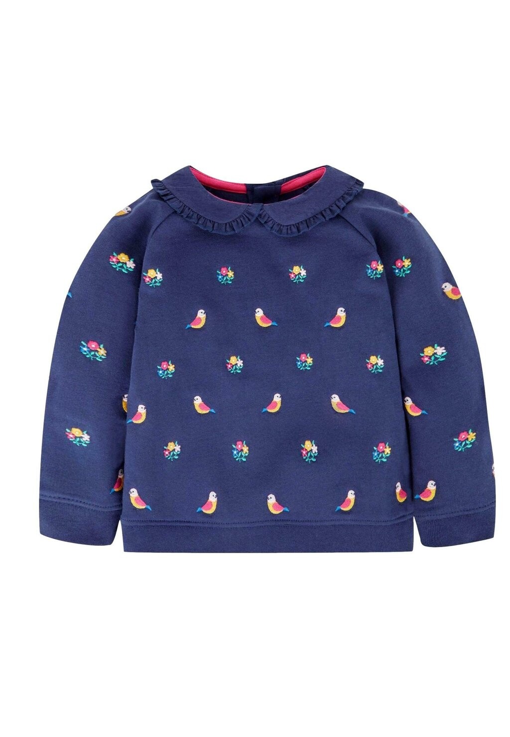 

Толстовка Bird Floral Embroidered JoJo Maman Bébé, цвет navy