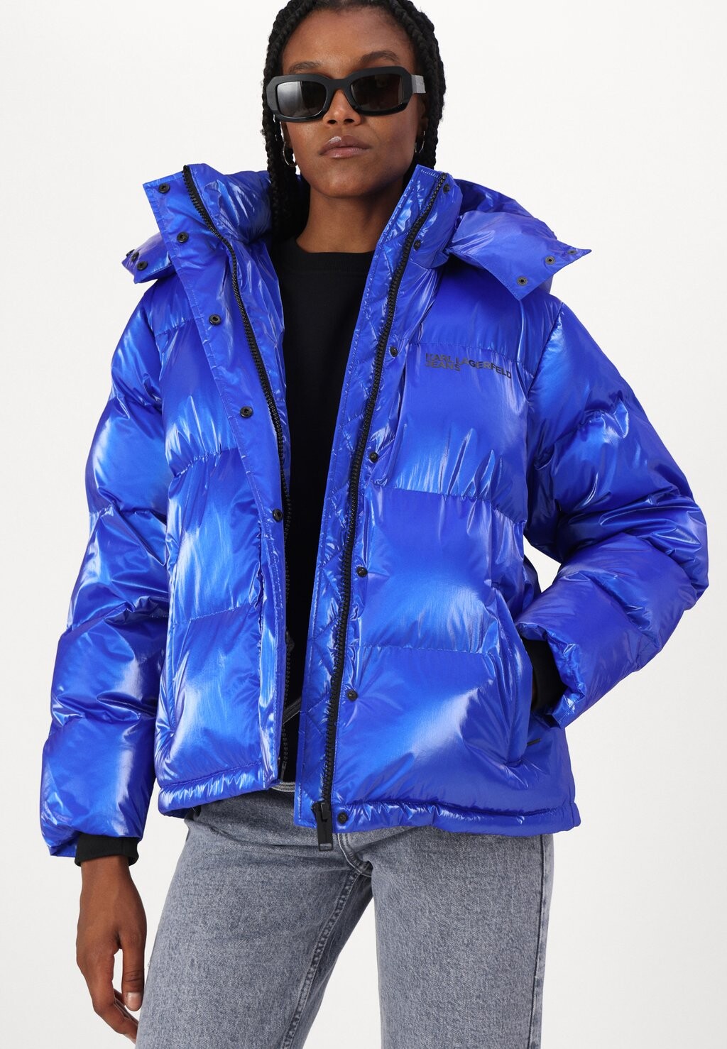 

Зимняя куртка PEARLIZED PUFFER Karl Lagerfeld Jeans, синий