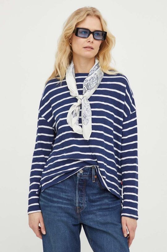 

Хлопок с длинным рукавом Levi's, темно-синий