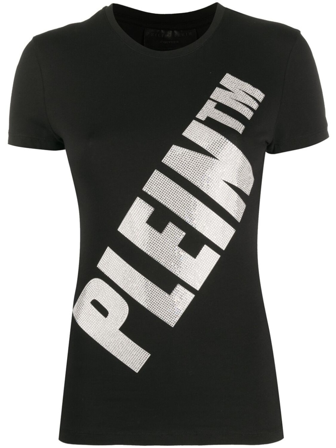 

Philipp Plein футболка с логотипом из кристаллов, черный