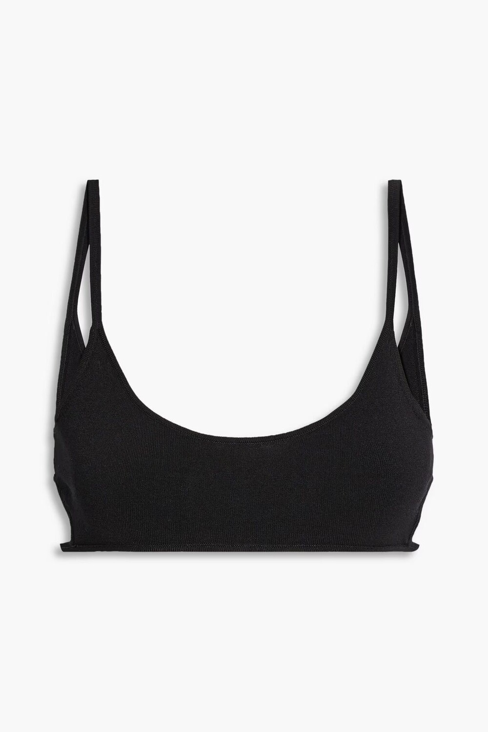 

Бюстгальтер эластичной вязки с вырезами Dion Lee, черный
