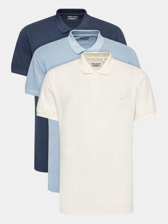Комплект из 3 рубашек поло стандартного кроя Blend, мультиколор