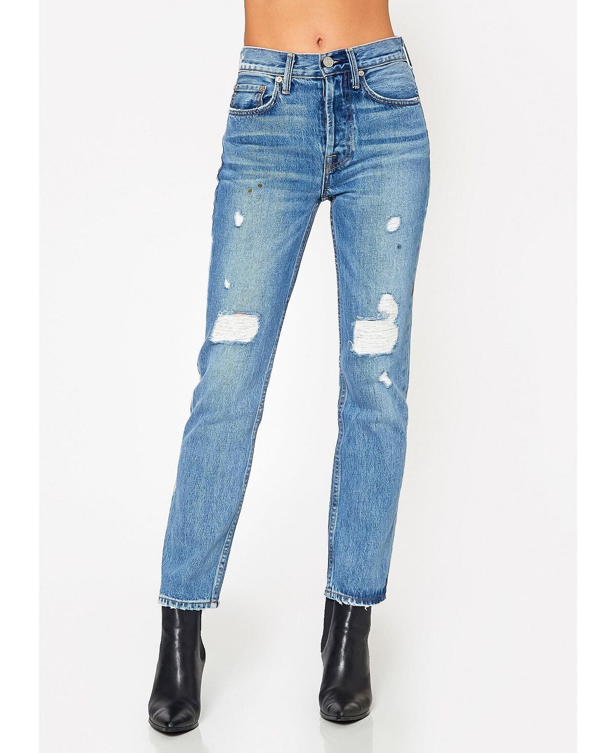 

Женские прямые укороченные джинсы с высокой посадкой Carpenter для взрослых NOEND Denim