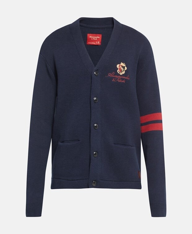 

Кардиган Abercrombie & Fitch, темно-синий
