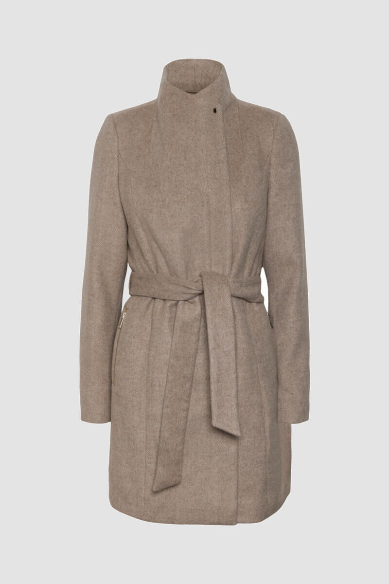 

Тканевое пальто с длинными рукавами Vero Moda, бежевый
