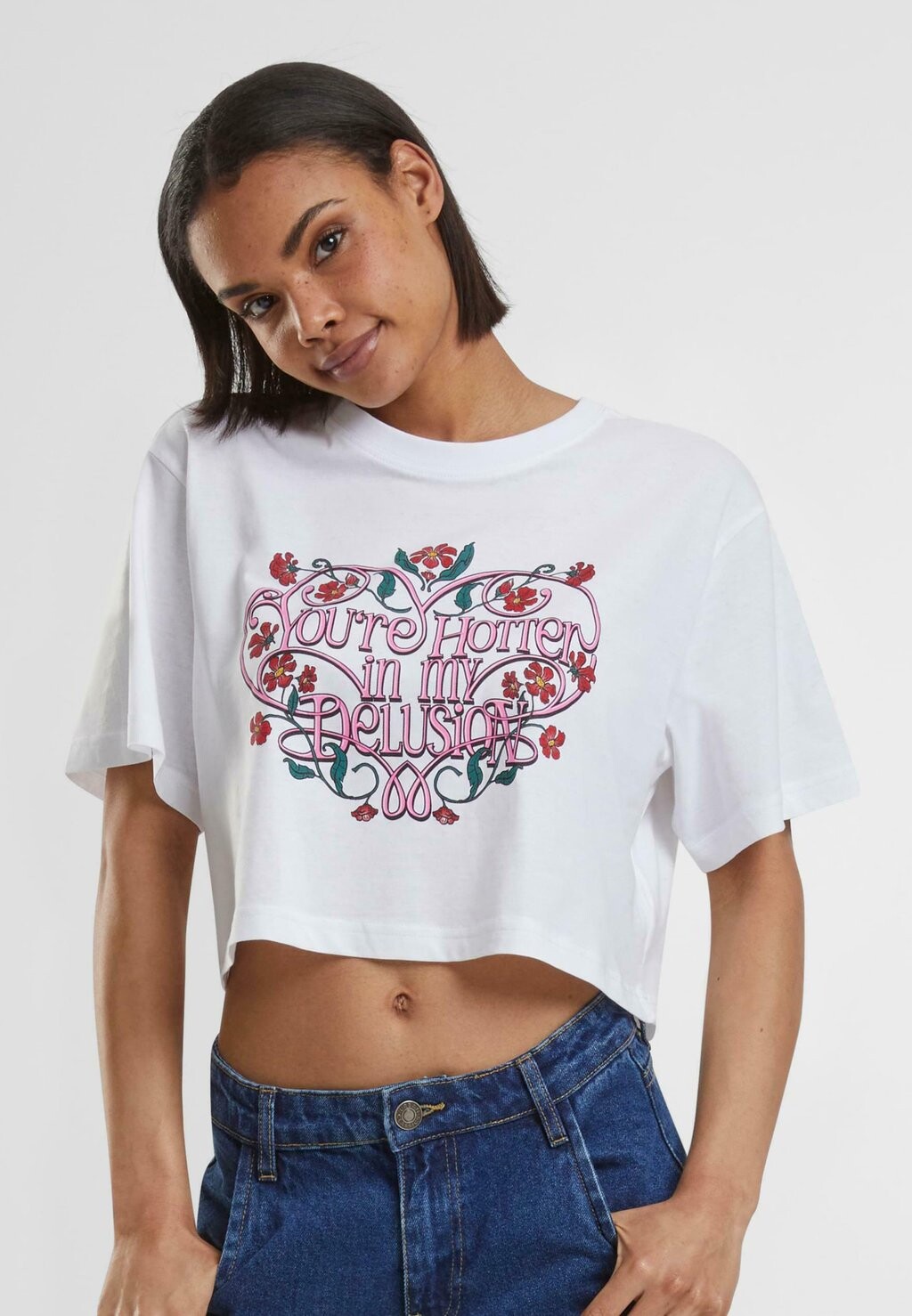 

Футболка с принтом HOTTER DELUSION SHORT TEE Mister Tee, белый