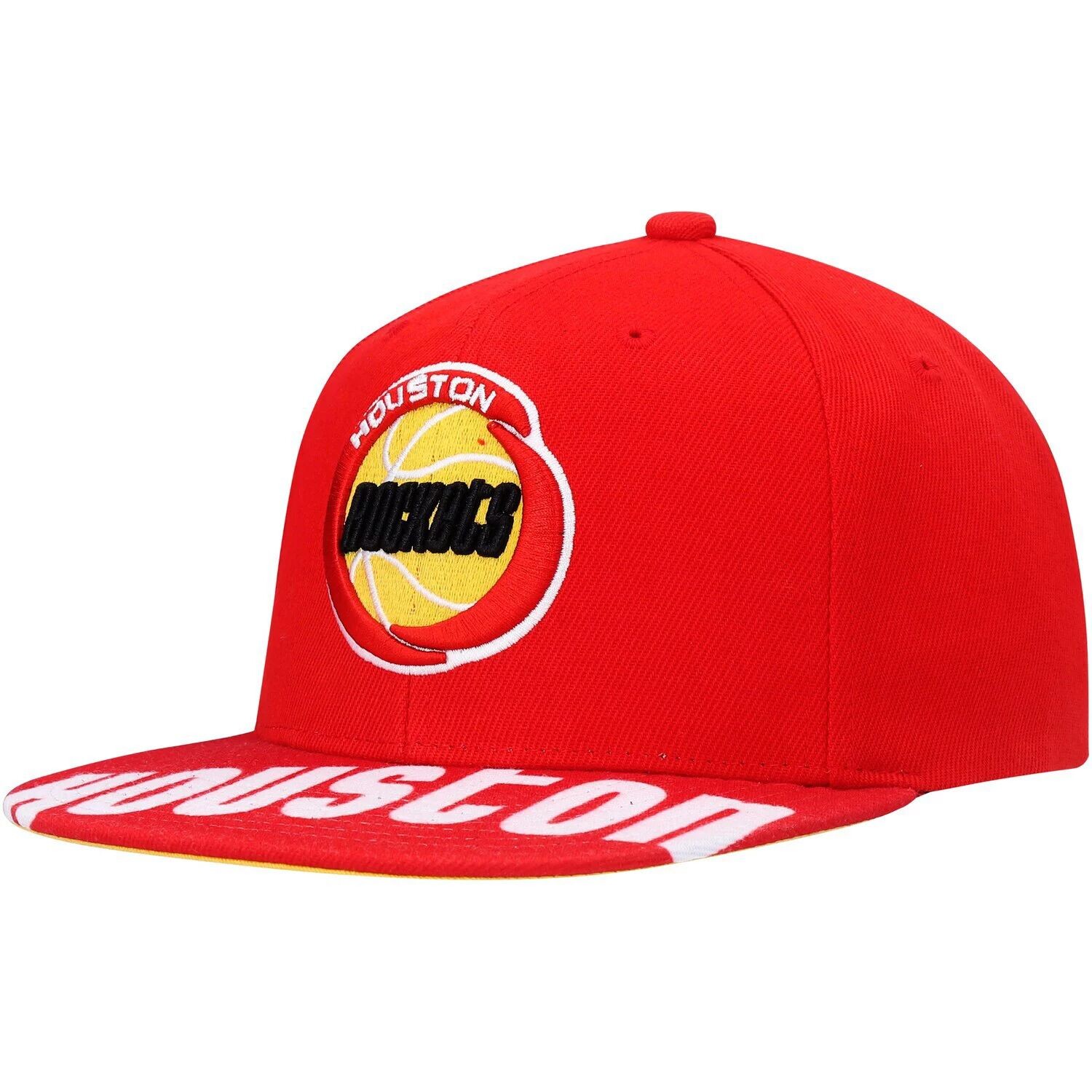 

Мужская кепка Mitchell & Ness Red Houston Rockets Hardwood Classics Swingman Pop Snapback Hat