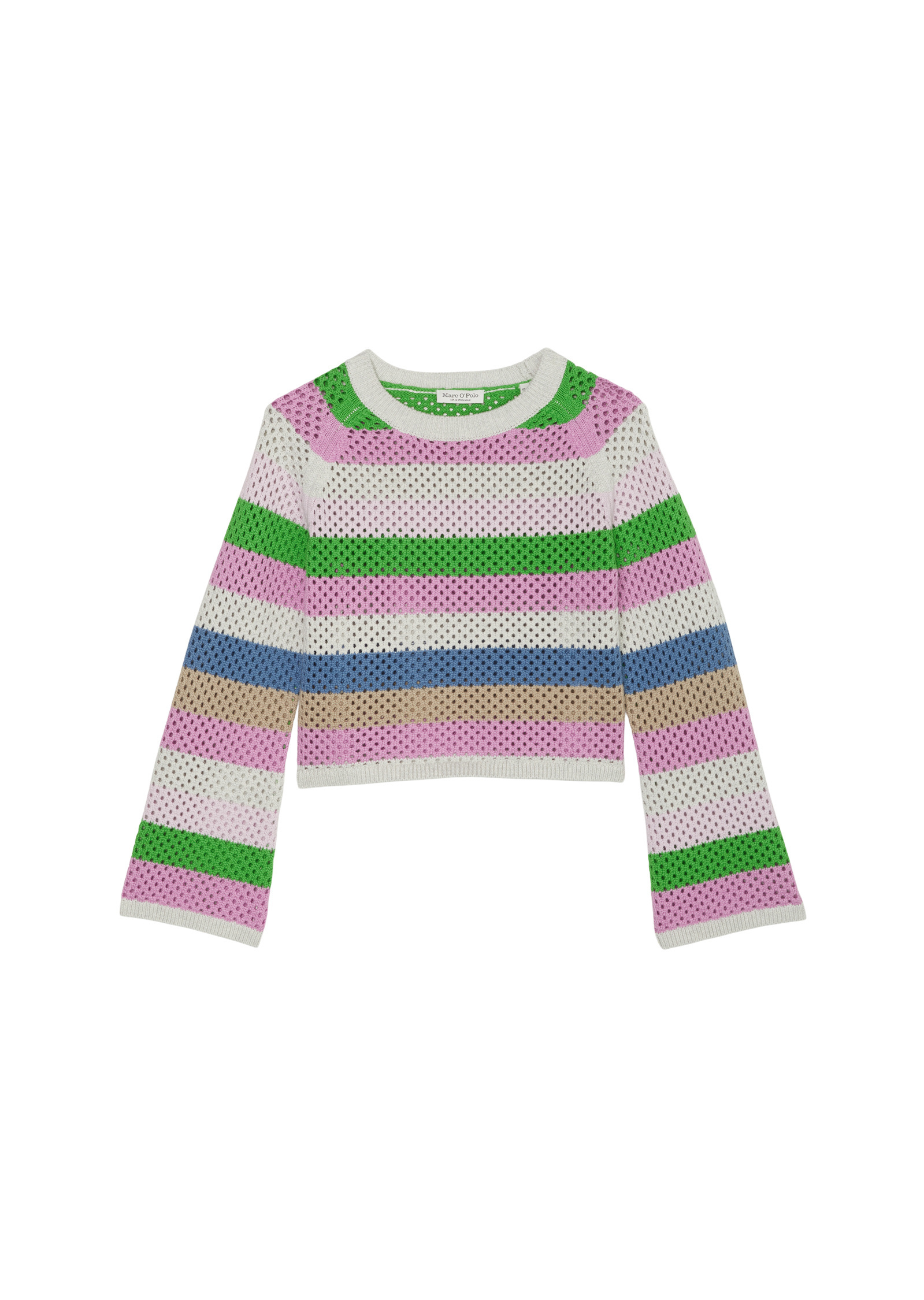 Пуловер Marc O'Polo TEENS GIRLS, цвет BERRY LILAC STRIPE