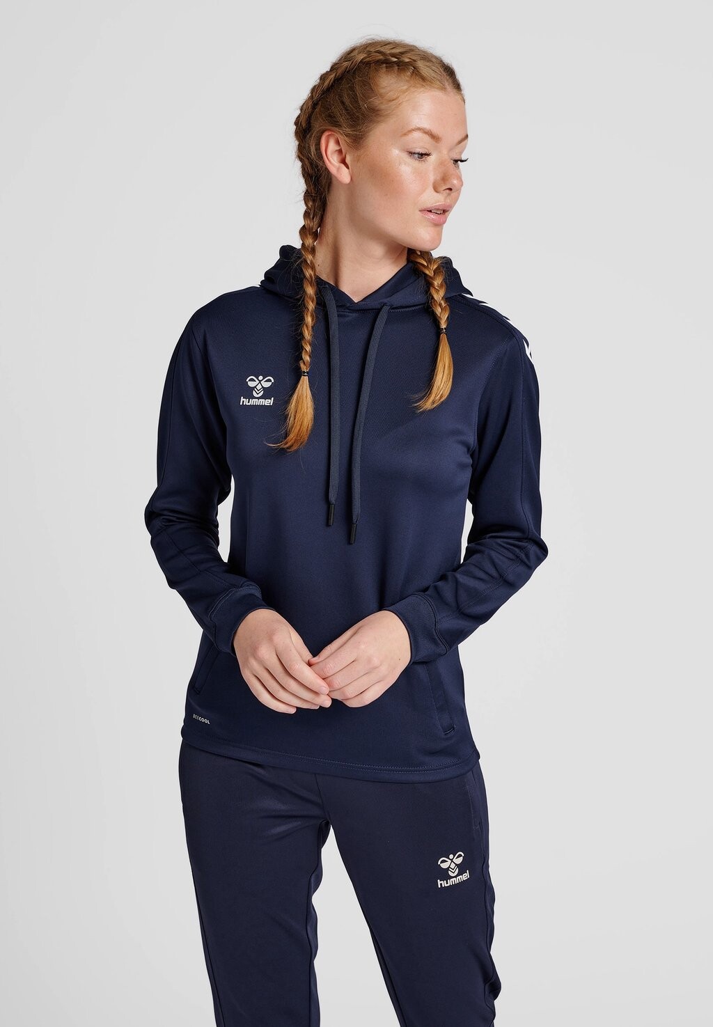 

Толстовка с капюшоном Hummel, серо-голубой