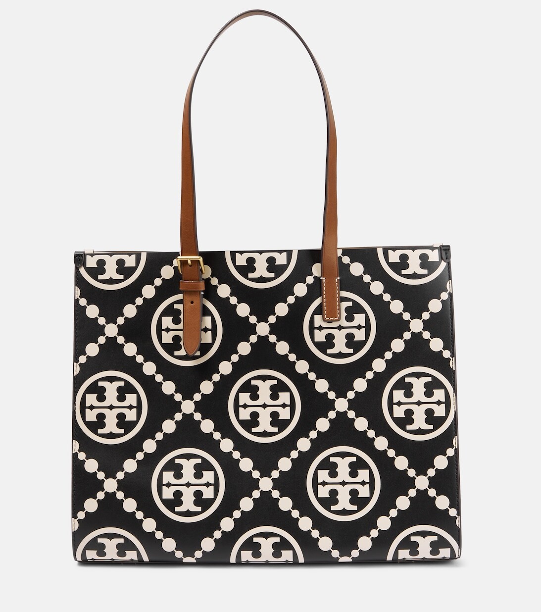 

Сумка-тоут T с тиснением Monogram Tory Burch, черный