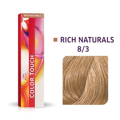 

Полуперманентная краска для волос без аммиака 8/3 Wella Professionals Color Touch, 60 мл