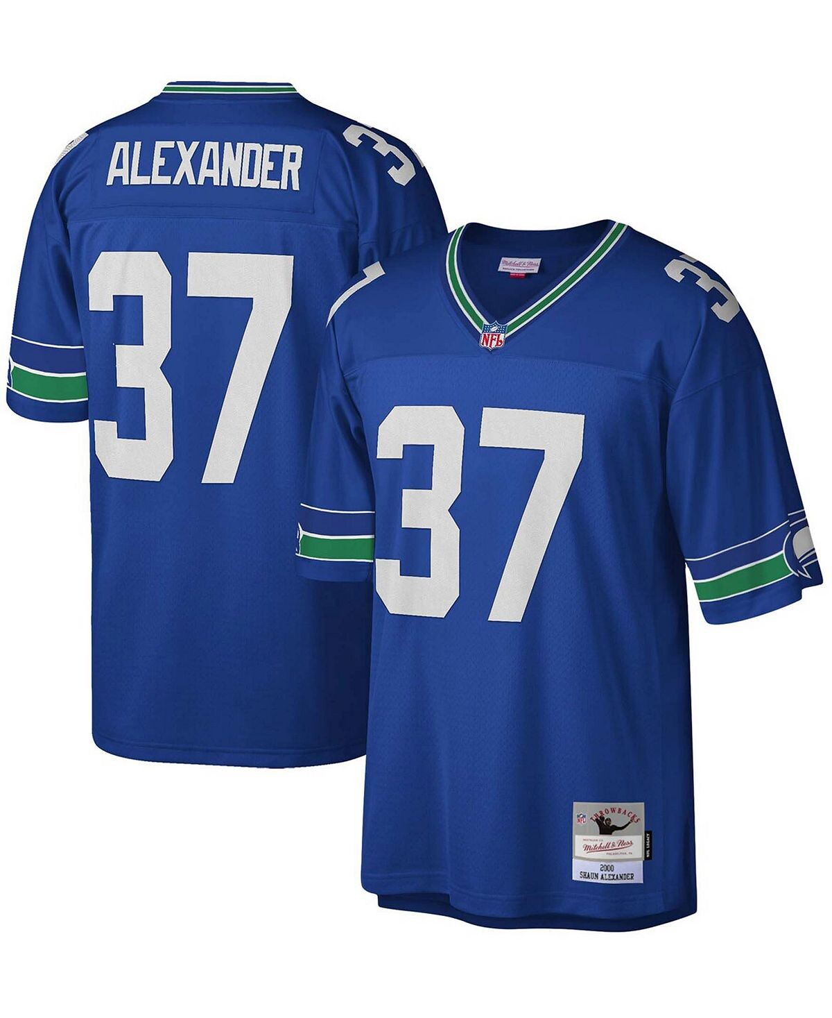 

Мужская футболка Shaun Alexander Royal Seattle Seahawks 2000 Legacy Replica Mitchell & Ness