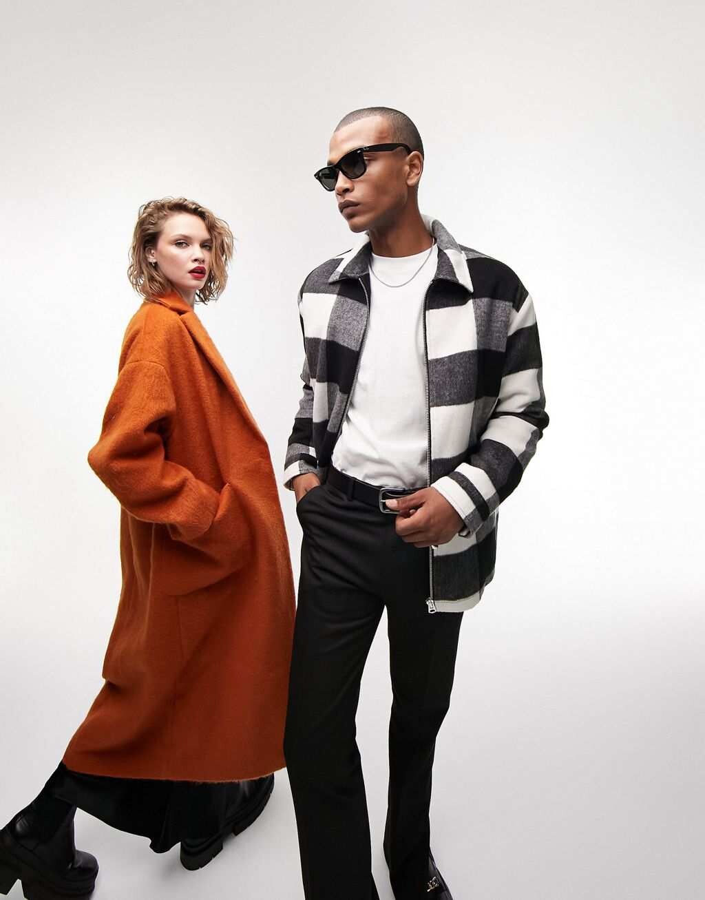 

Однотонная куртка на молнии Topman
