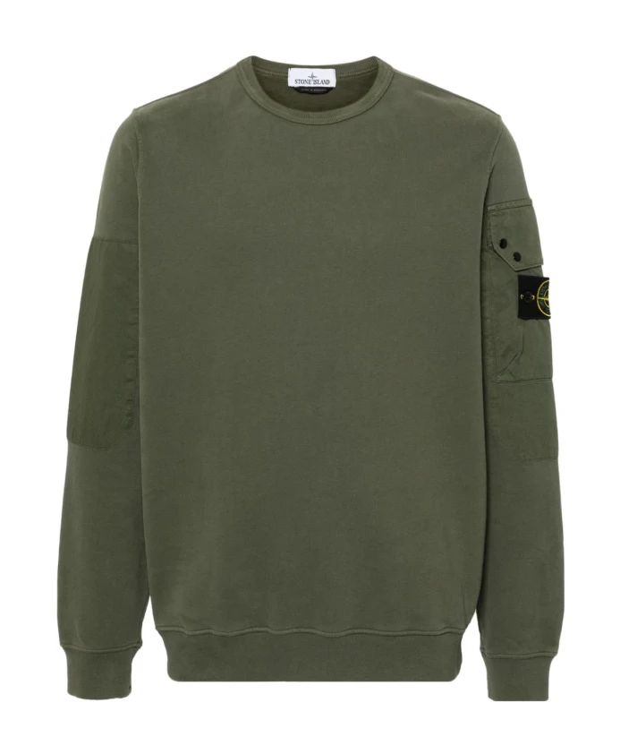 

Свитер с карманом с клапаном Stone Island, зеленый
