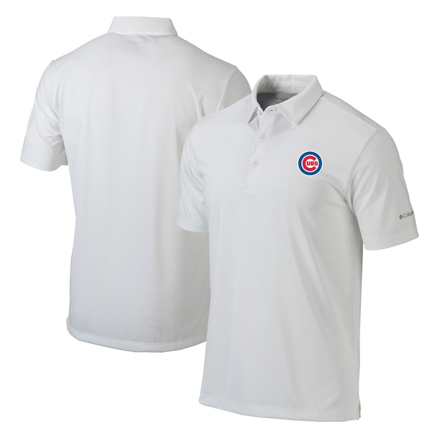 

Поло с коротким рукавом Columbia Chicago Cubs, белый