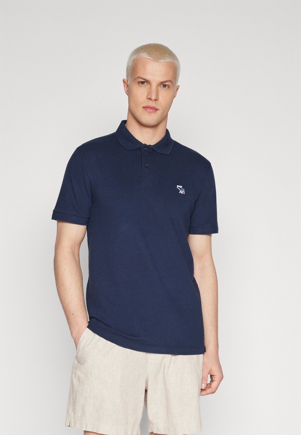 

Рубашка-поло ELEVATED ICON NEUTRALS Abercrombie & Fitch, цвет sky captain