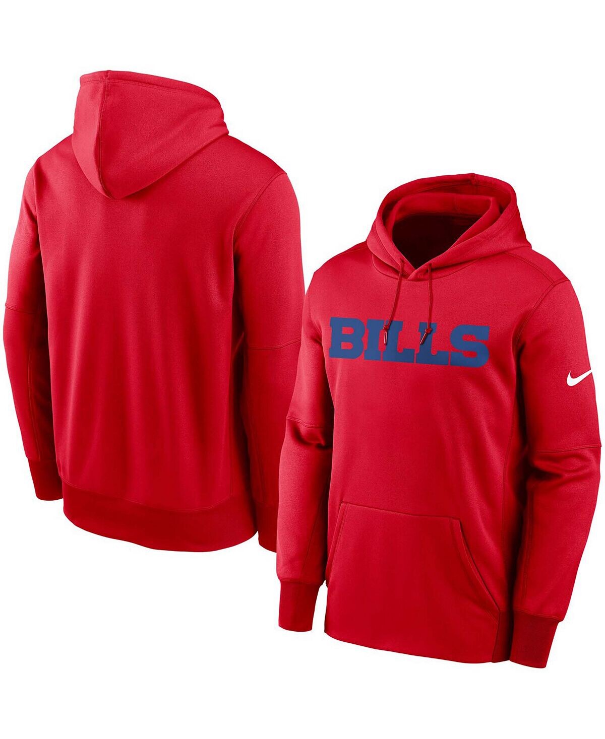 

Мужской красный пуловер с капюшоном Buffalo Bills Fan Gear с надписью Performance Nike