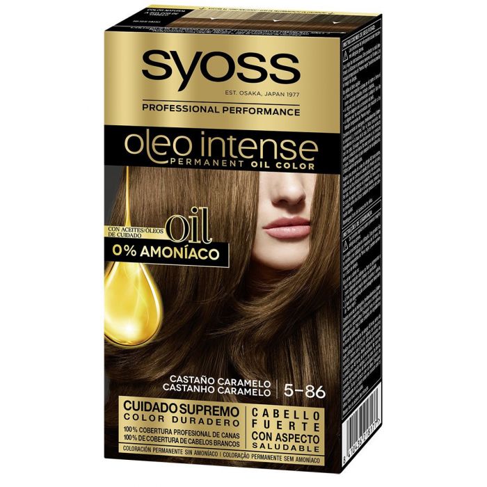Краска для волос Oleo Intense Tinte Syoss, 4 - 60 Castaño Dorado syoss oleo intense краска для волос 4 50 графитовый каштановый 115 мл