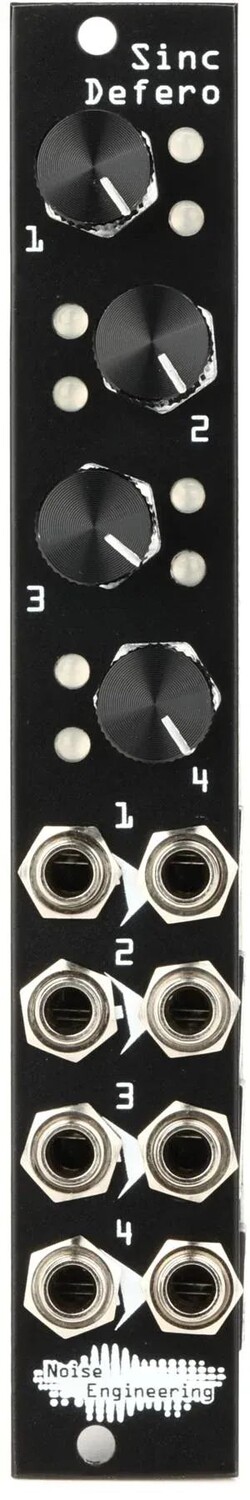 

4-канальный аттенюатор Noise Engineering Sinc Defero и модуль Mult Eurorack — черный