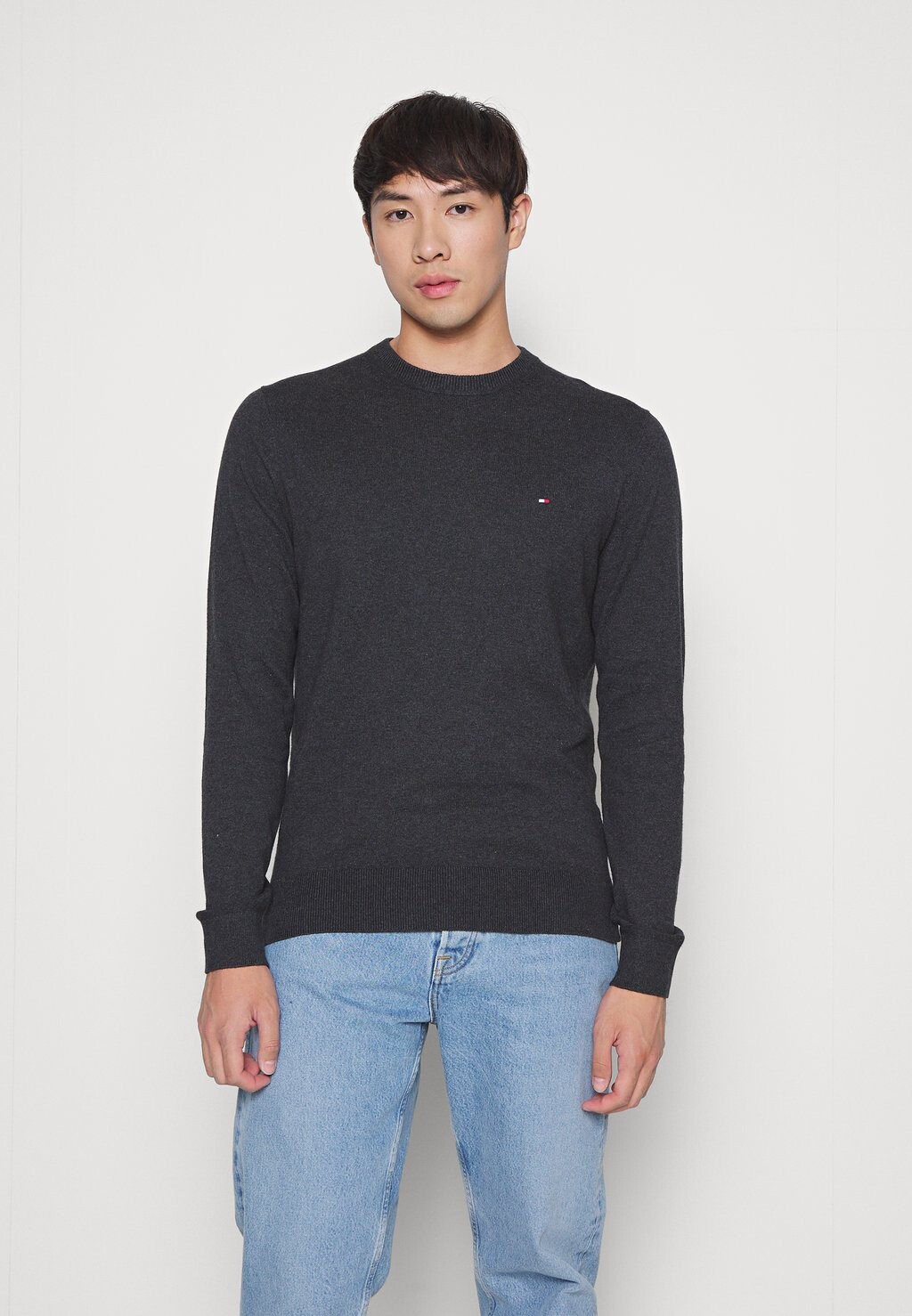 

Свитер PIMA ORG CREW NECK Tommy Hilfiger, темно-серый вереск