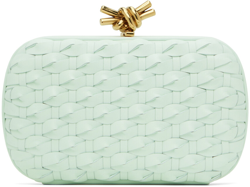 

Синий клатч с узлом Bottega Veneta