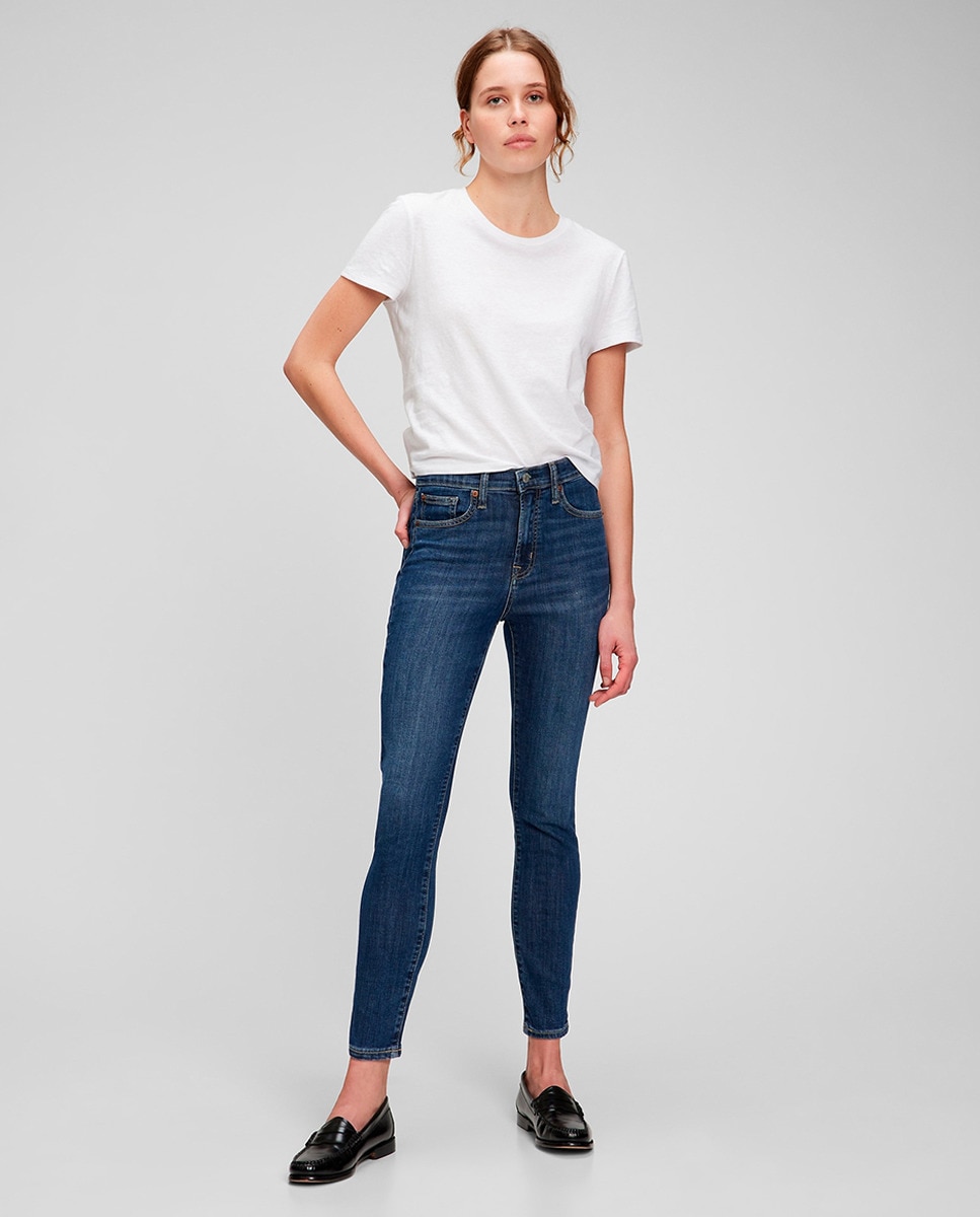 Женские джинсы скинни темно-синего цвета. Gap, темно-синий