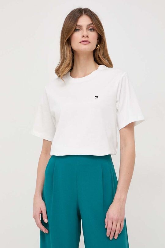 

Хлопковая футболка Weekend Max Mara, белый