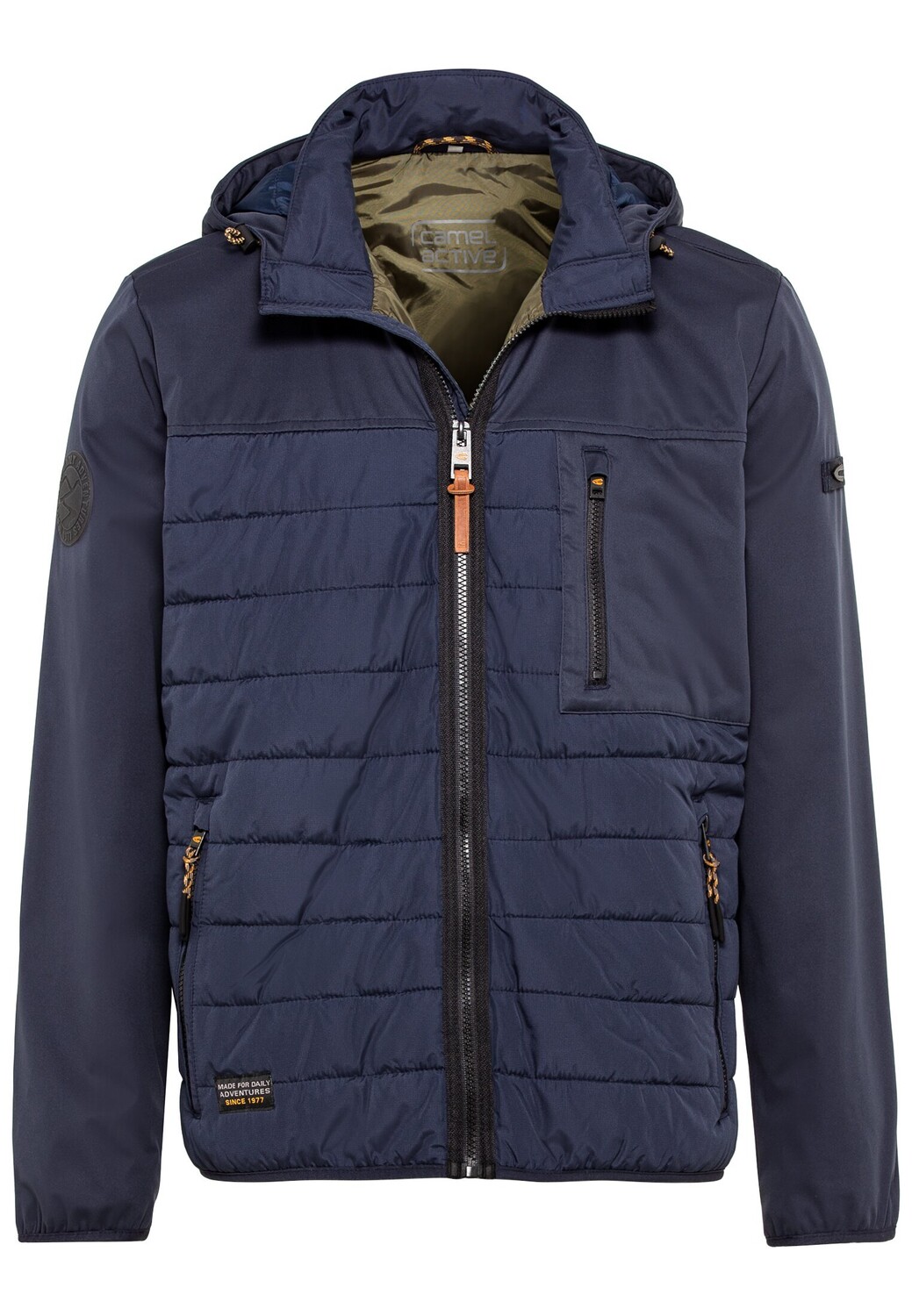 

Куртка Camel Active Hybrid Blouson mit Kapuze, синий