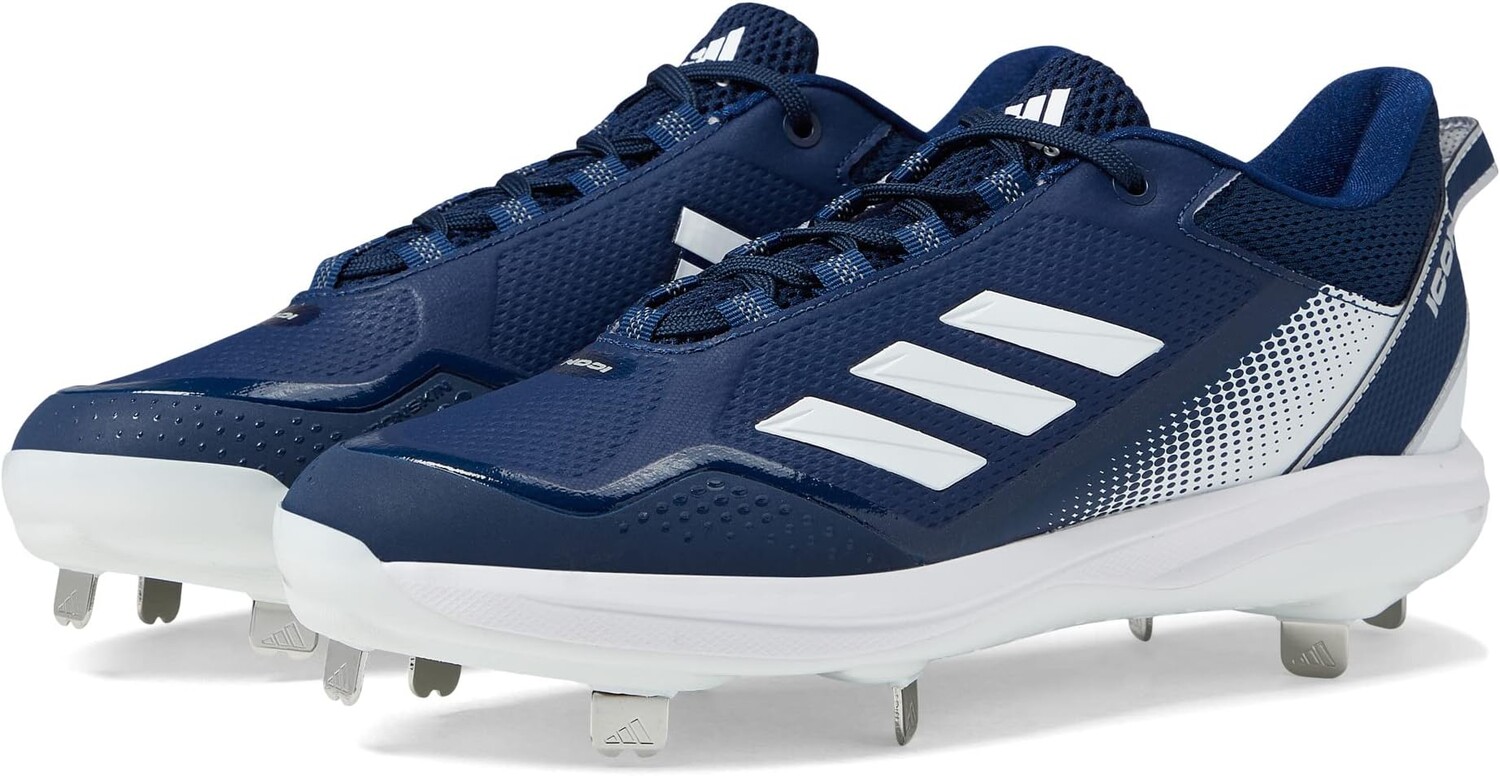 

Бутсы Icon 7 Baseball Cleats adidas, цвет White/Team Navy Blue/Team Navy Blue
