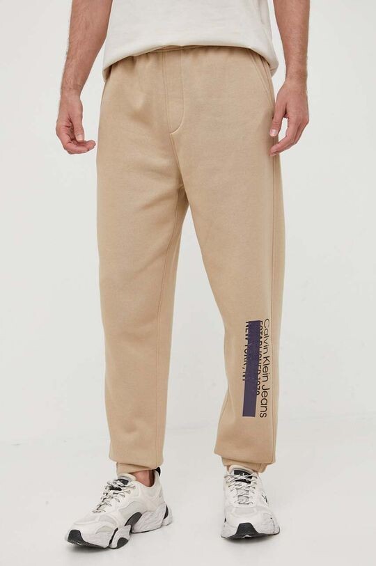 

Джоггеры Calvin Klein Jeans, бежевый