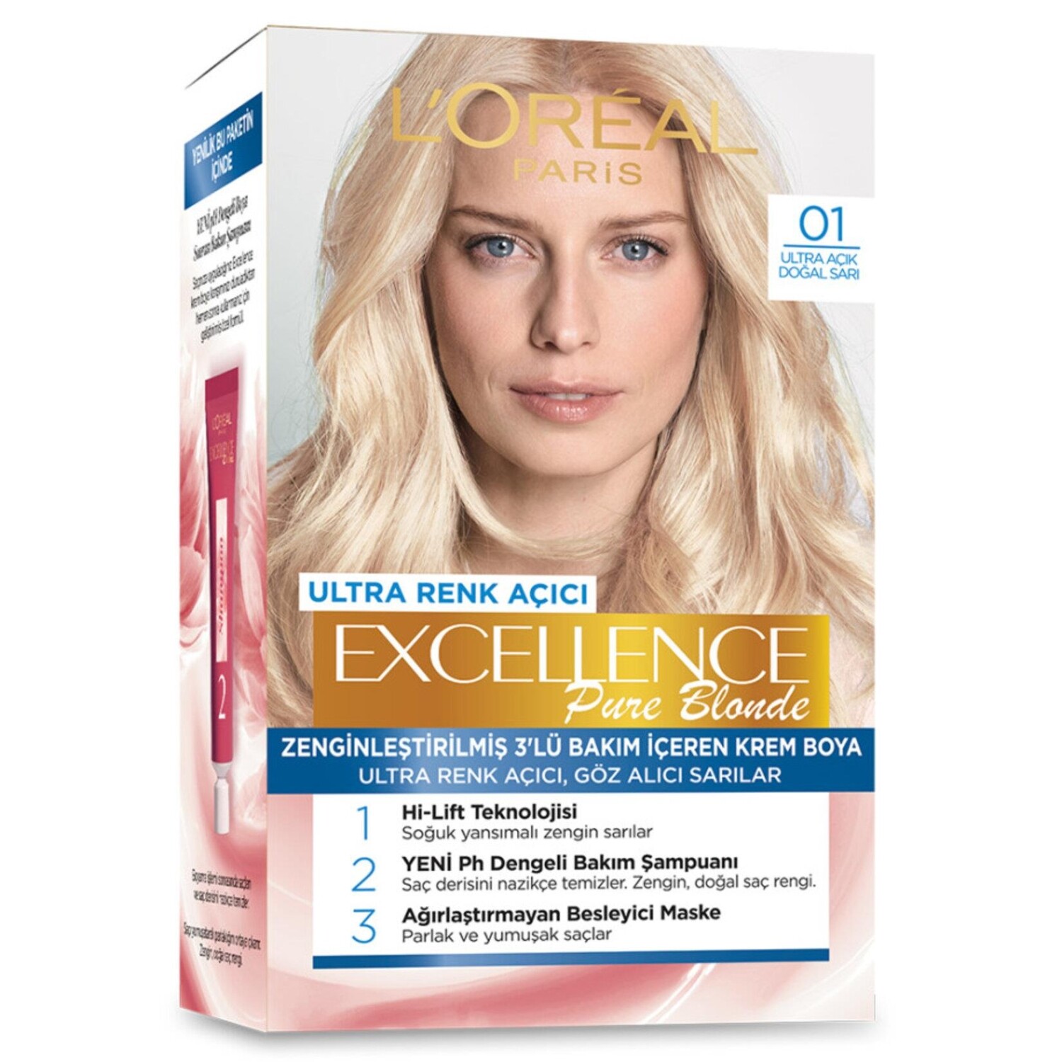 

Loreal Paris Excellence Pure Blonde 01 Ультрасветлый натуральный блонд