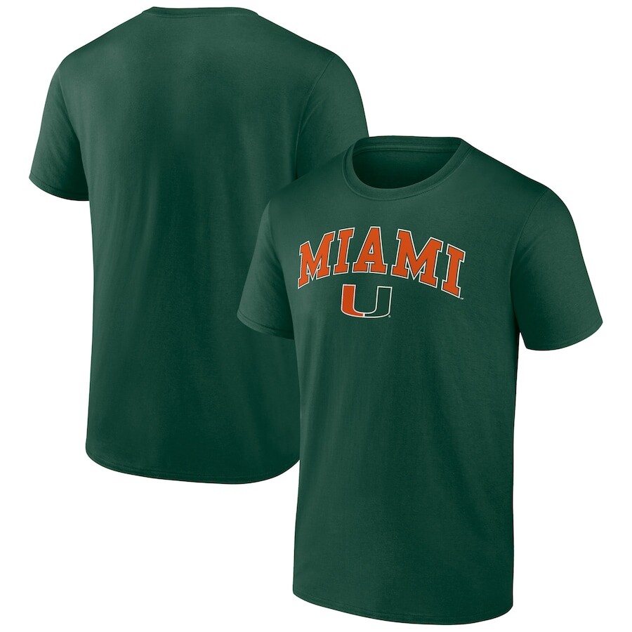 

Футболка с коротким рукавом Fanatics Branded Miami Hurricanes, зеленый