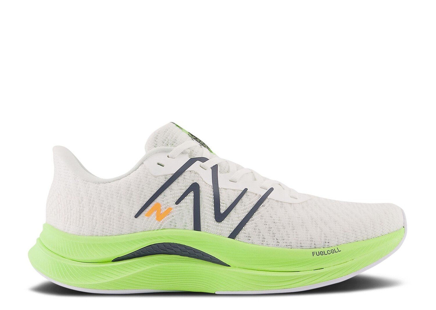 

Кроссовки New Balance Fuelcell Propel V4 2E Wide 'White Bleached Lime Glow', белый