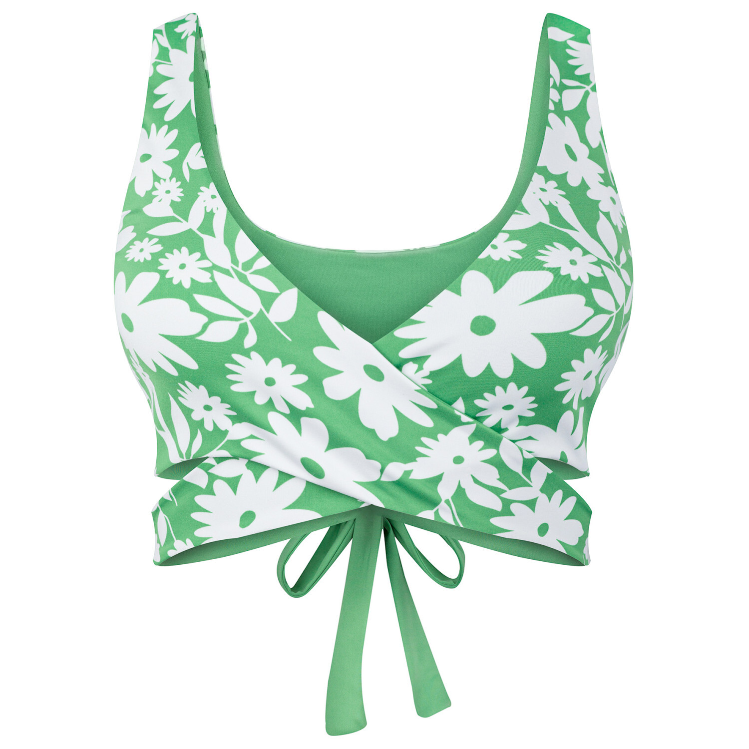 

Верх бикини Boochen Women's Noja Top, цвет Green Moonflower/Mint