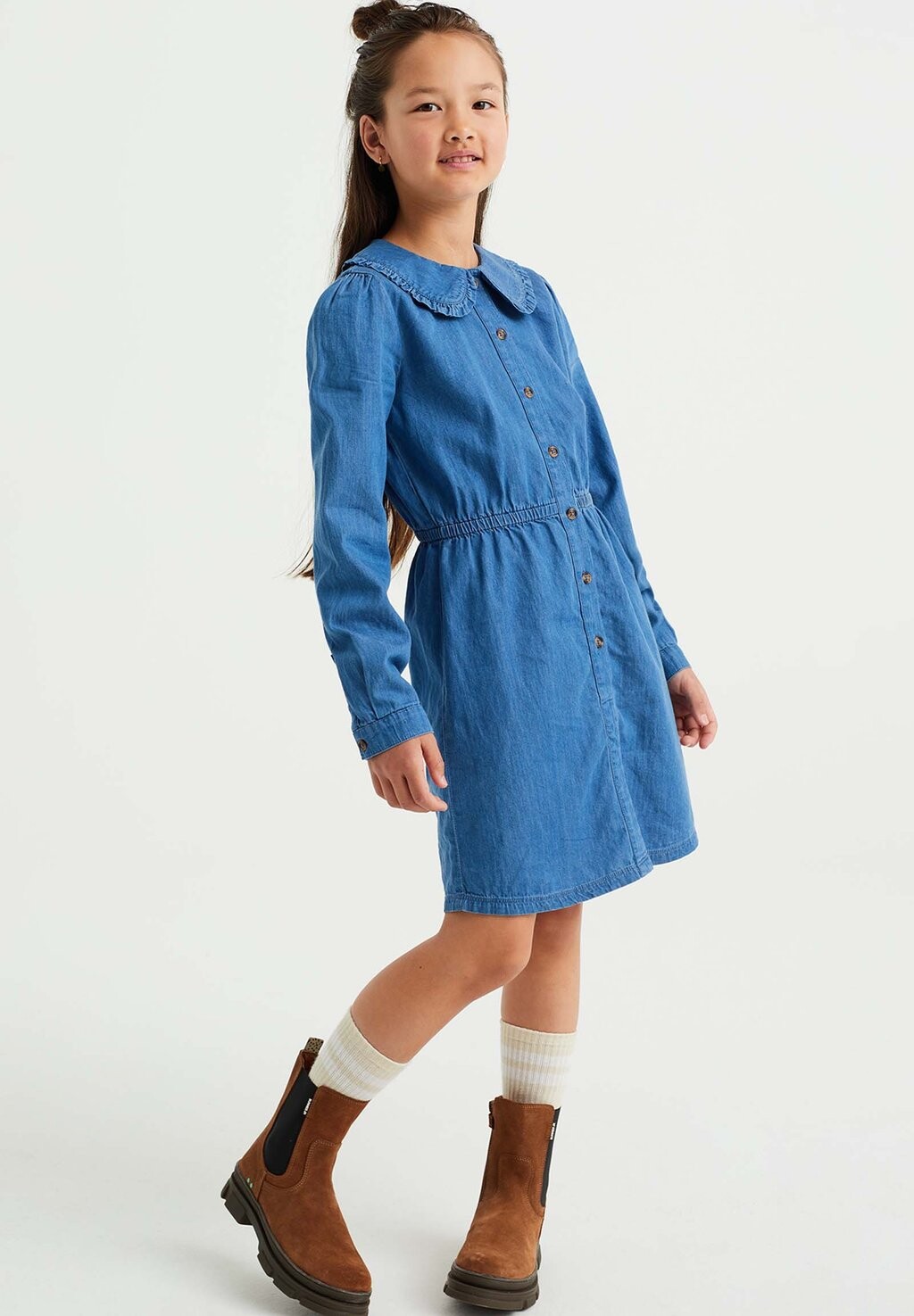

Джинсовое платье WE Fashion, синее